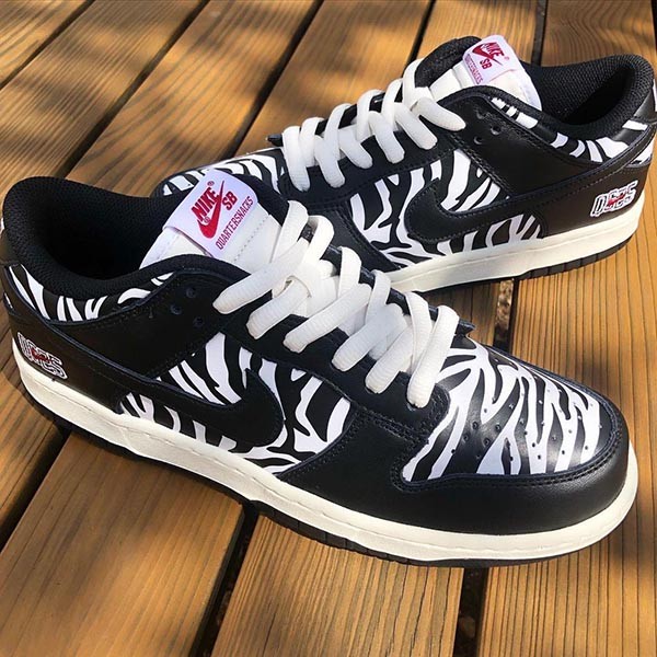 大特価★ナイキ×QUARTERSNACKS ダンク コピー SB DUNK LOW "ZEBRA CAKE DM3510-001