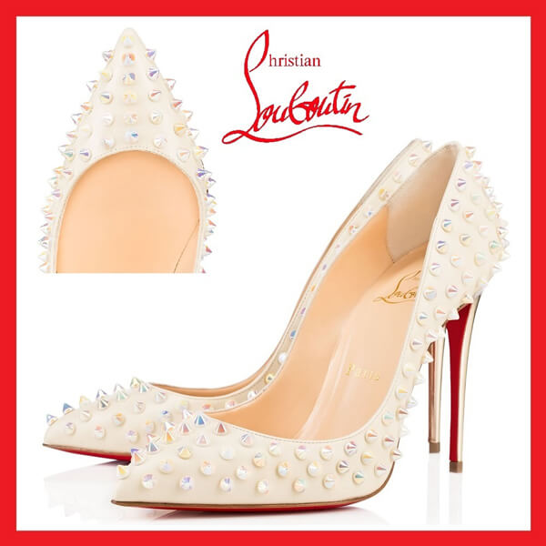 SS16/★Christian Louboutin クリスチャン ルブタンスーパーコピー★Follies Spikesパンプス10cm