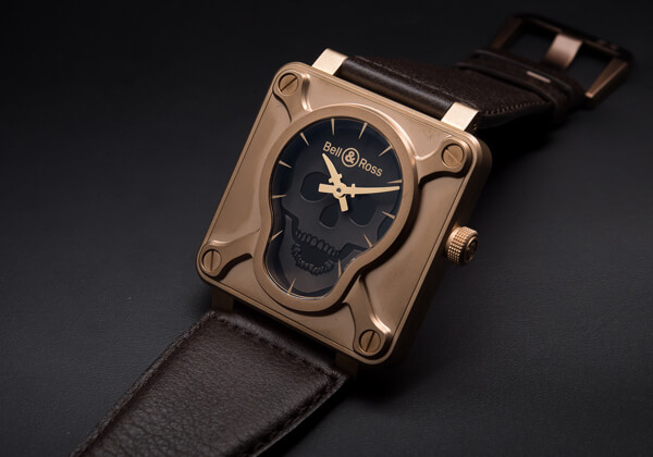 ベル＆ロスBELL&ROSS BR01 スカル ブロンズ リミテッド BR0192-SKULL-BR