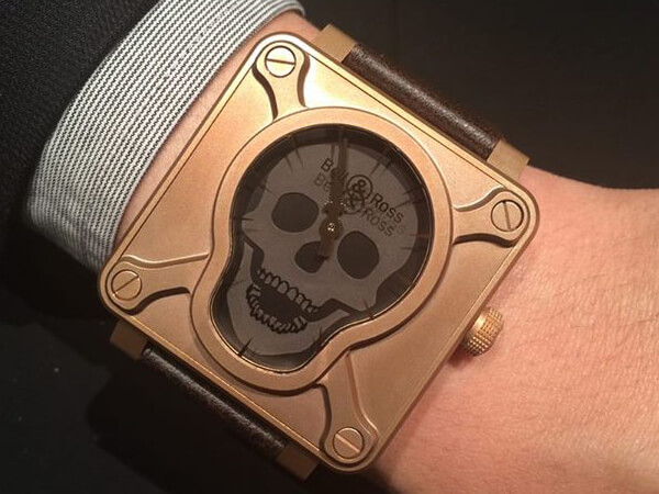 ベル＆ロスBELL&ROSS BR01 スカル ブロンズ リミテッド BR0192-SKULL-BR