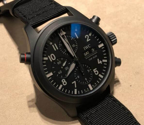 IWC パイロット・ウォッチ・ダブルクロノグラフ・トップガン “セラタニウム”IW371815