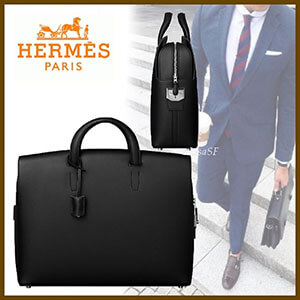 エルメス　 Cityhall 38 briefcase☆noir・veau Sombrero