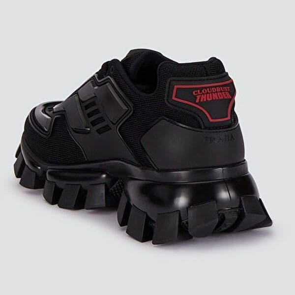 【PRADA】クラウドバストサンダー 偽物 ニット スニーカー 2EG2933KZUF0002