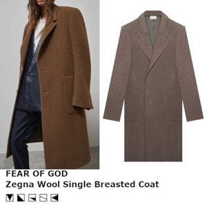 【日本未入荷】FEAR OF GOD Zegna ウールシングルブレストコート