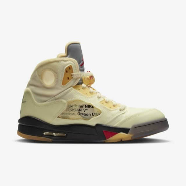 ナイキ× Off-White 偽物 / Air Jordan5 Sail エアジョーダン5 セイル