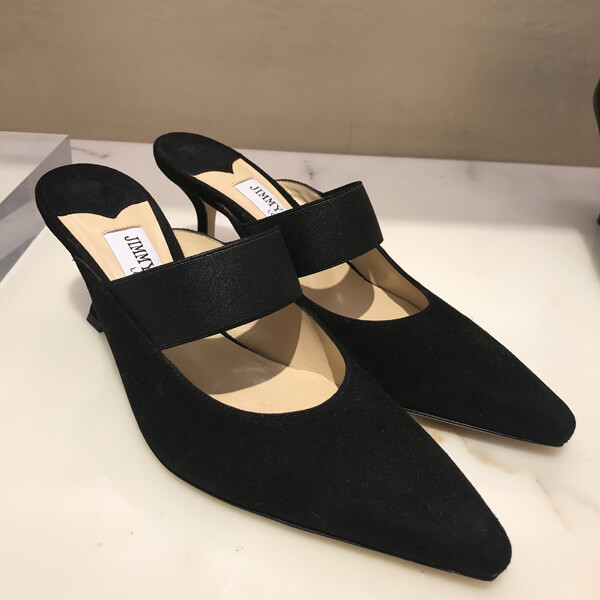 Jimmy★Choo(最新で履きやすい)美ラインミュール偽物SAFFI70/Black