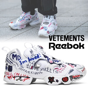 入手困難コラボ！ヴェトモン x Reebok InstaPump Fury Graffiti 偽物