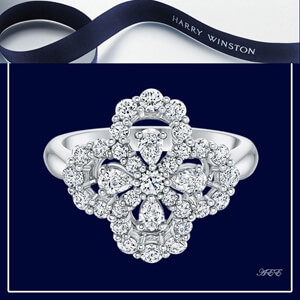 Harry Winston [ループ・フルモチーフ・ミニリング] 偽物