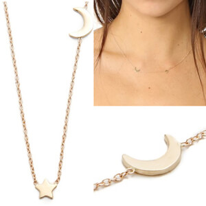 ロンハーマン Ariel Gordon Jewelry 星 月 ムーン スター ネックレス コピーmoon 14K