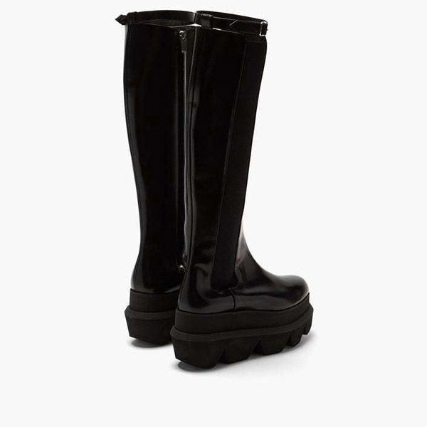 [sacai]LEAHER BOOTS☆プラットフォームレザーチェルシーブーツ21-05758