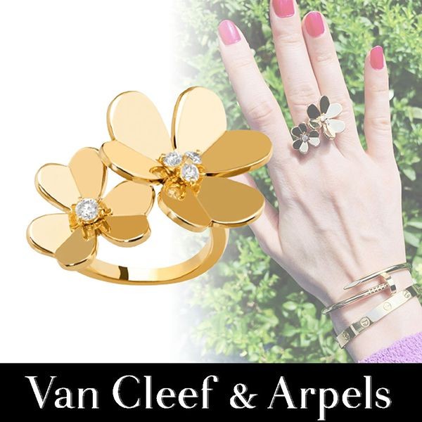 【Van Cleef & Arpels 偽物】フリヴォル アントレ レ ドア リング VCARB67600