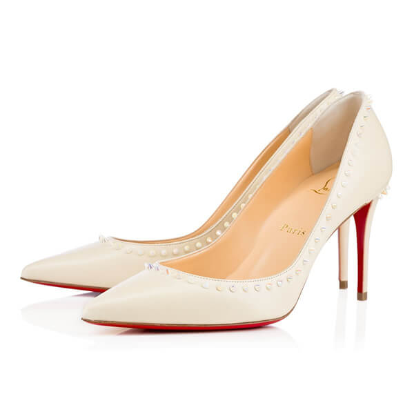 2020新作春コーデ  クリスチャン ルブタンスーパーコピー Christian Louboutin ★Anjalina アイボリーxマルチスパイク