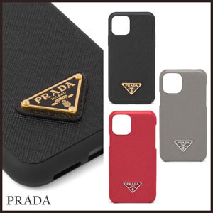 トライアングルロ レザーiPhoneケース【PRADA】