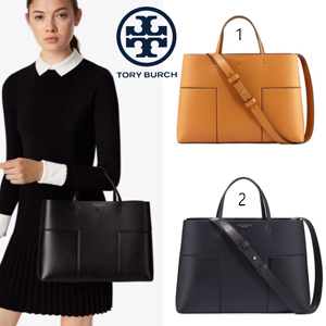 A4収納可Toryburch(トリーバーチ)Block T Tripleトートバッグ