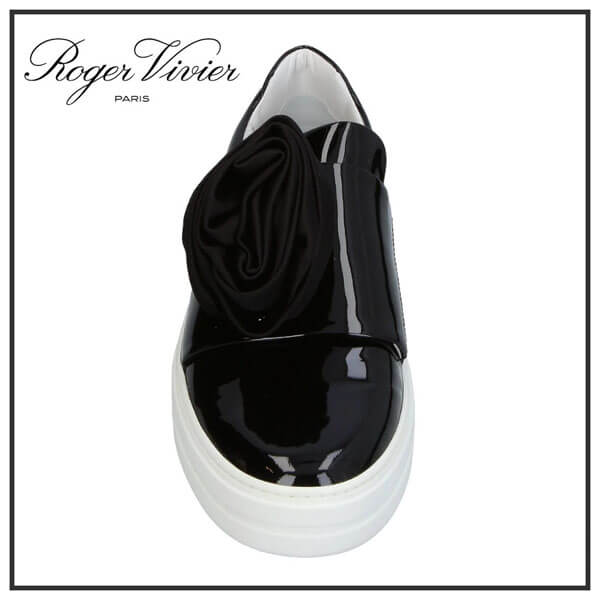 ★【Roger Vivier】 バラモチーフ エナメル スニーカー 偽物送関込☆ 21030929