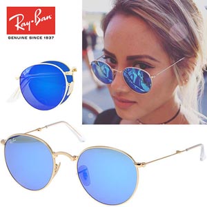 【折り畳み式】RB3532 001/68 50mm ROUND METAL ラウンド Rayban 偽物