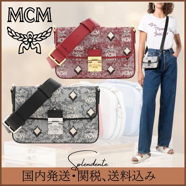 MCM 偽物ヴィンテージジャッカードクロスボディバッグ コピー