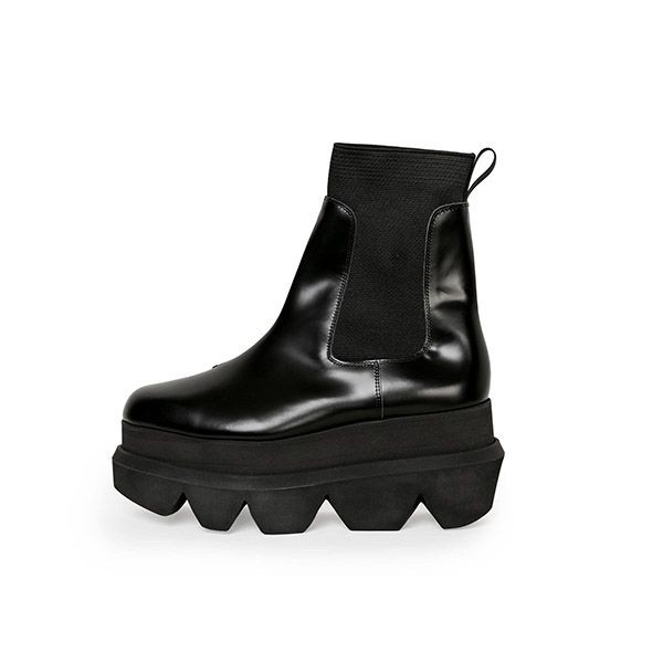 ♡足元上品に♪【sacai】Platform Boots 偽物プラットフォームブーツ21-05759選べる2色