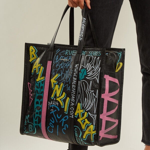 バレンシアガ トートバッグ コピーGRAFFITI BAZAR SHOPPER バッグ