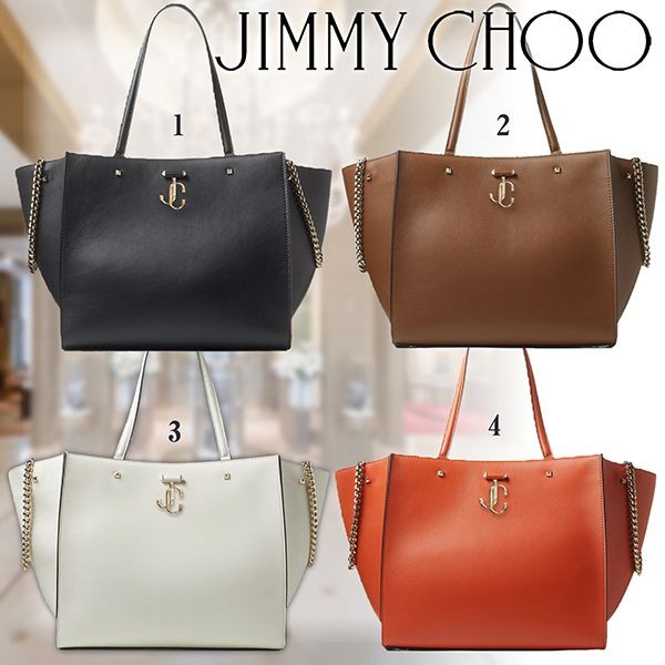 JIMMY CHOO★シャイニーカーフレザー トートバッグ コピー 4色 VARENNETOTEBAGDAW